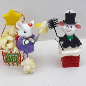 Vintage Mice Christmas Ornaments